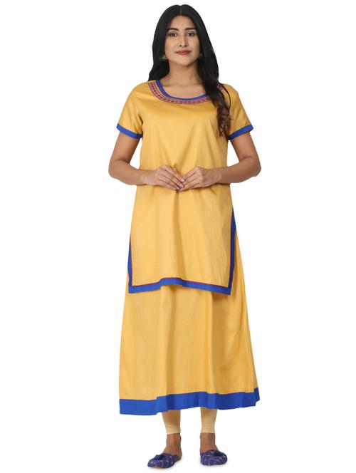 women's layered kurta - 17545508 - Very Small Image - 1