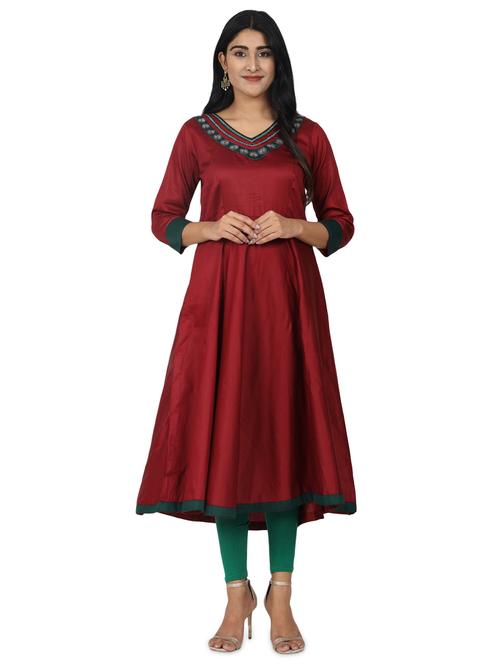 women's flared kurta - 17545515 - Very Small Image - 1