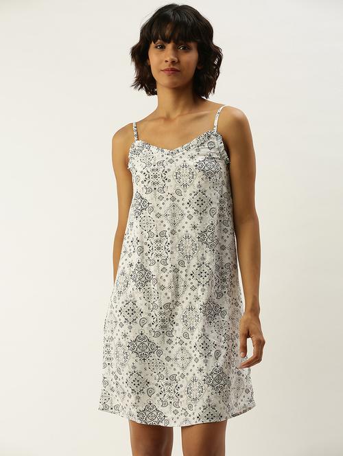 cami neck printed sleepshirt  - 17545750 - Very Small Image - 1