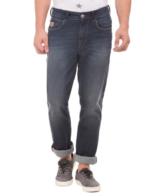 blue light washed denim jeans  - 17546364 - Very Small Image - 1