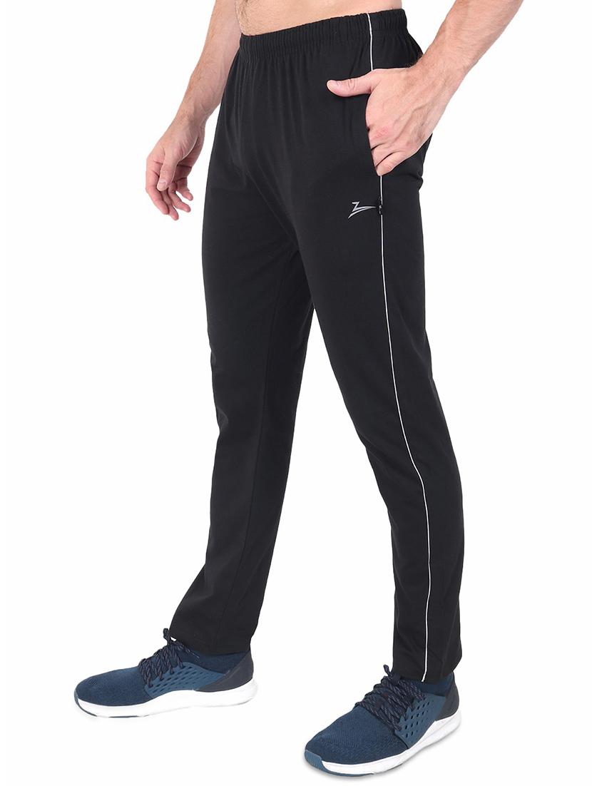 black and grey set of 2 full length track pant - 17548052 - Standard Image - 2