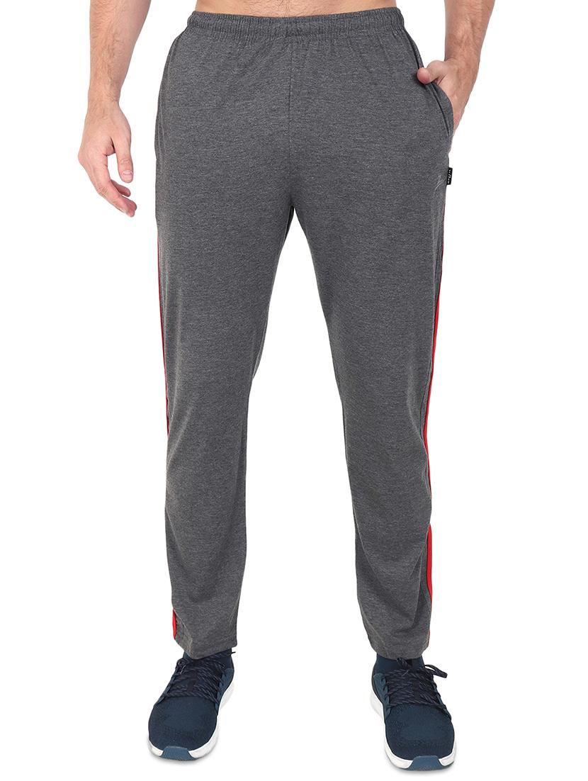 black and grey set of 2 full length track pant - 17548052 - Standard Image - 4