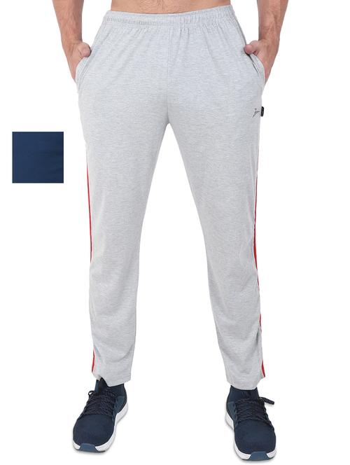 navy blue and grey set of 2 full length track pant - 17548053 - Very Small Image - 1