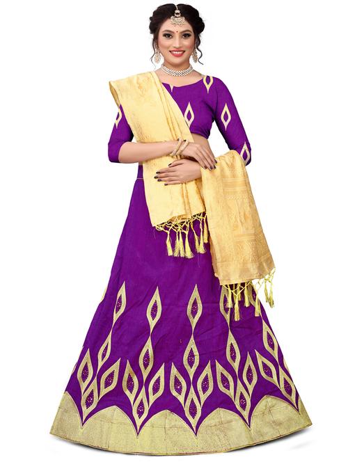 embroidered flared lehenga - 17548874 - Very Small Image - 1