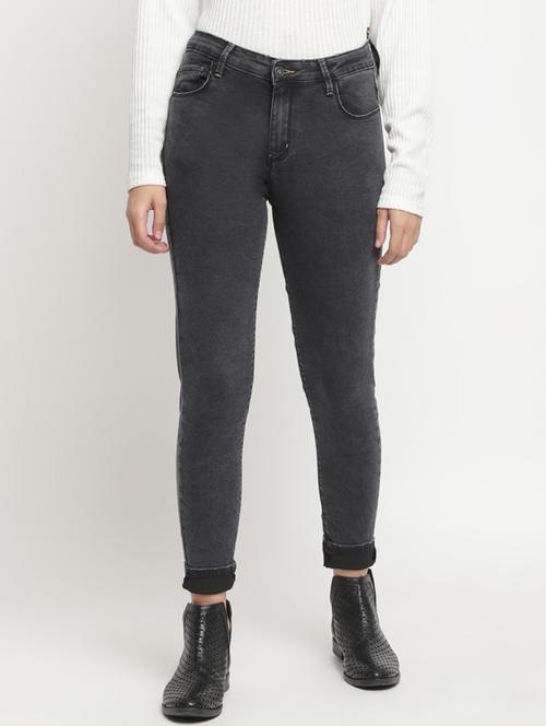 high rise stone washed jeans  - 17549068 - Very Small Image - 1