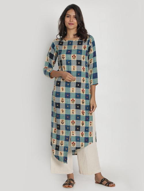 women's asymmetric kurta - 17550227 - Very Small Image - 1