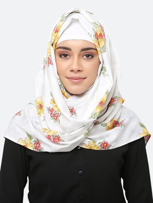 white rayon scarf - 17550559 - Very Small Image - 1