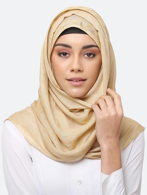 gold viscose scarf - 17550577 - Very Small Image - 1