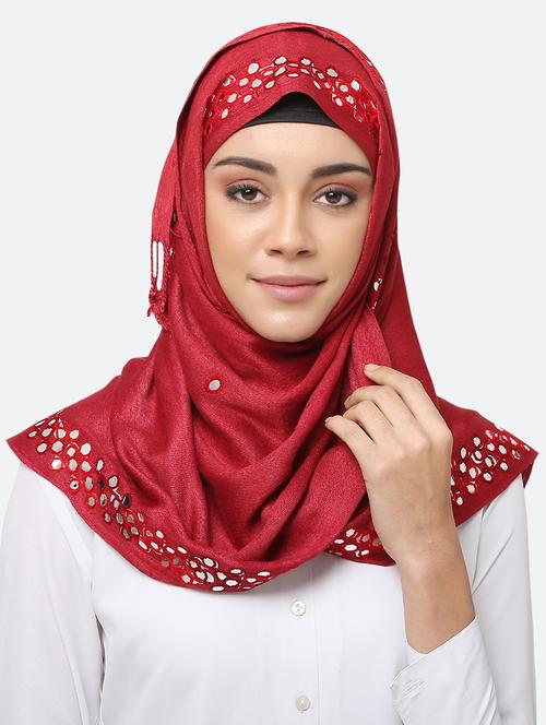 red viscose scarf - 17550612 - Very Small Image - 1