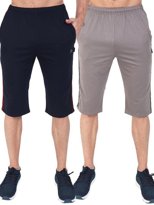 set of 2 multi colored side striped three - fourths - 17551464 - Very Small Image - 1