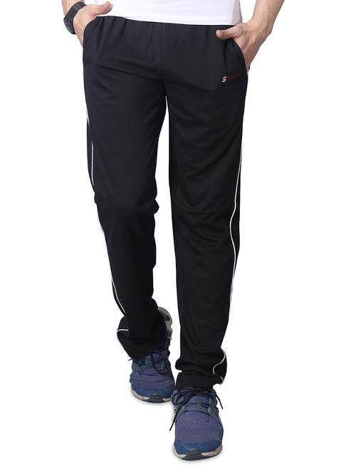 black side striped full length track pant - 17553793 - Very Small Image - 1