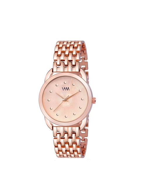 watch me rose gold stainless steel rose gold dial watch for women wmal-365 - 17554533 - Very Small Image - 1