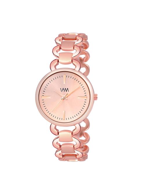 watch me rose gold stainless steel rose gold dial watch for women wmal-367 - 17554535 - Very Small Image - 1