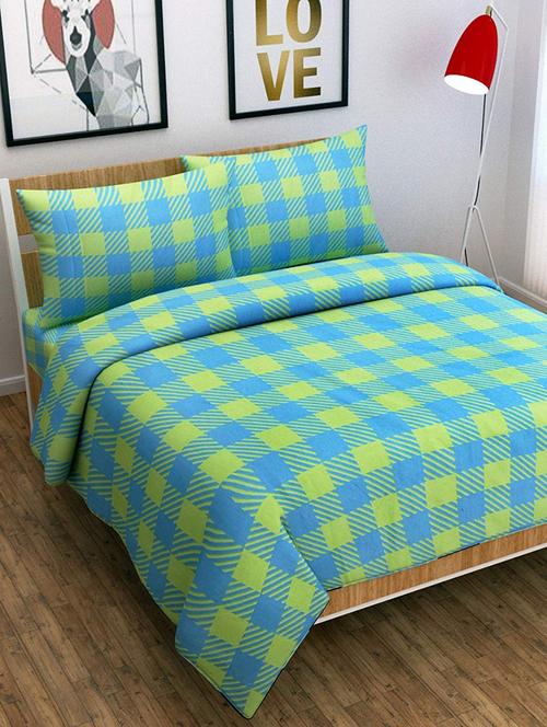 1 supersoft king size double bedsheet with 2 pillow covers - 17555007 - Very Small Image - 1