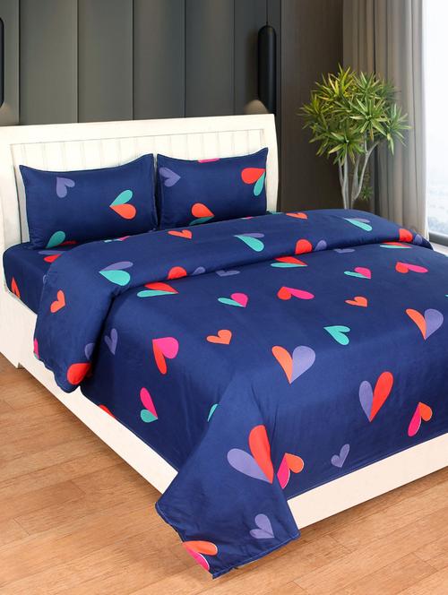 1 supersoft king size double bedsheet with 2 pillow covers - 17555016 - Very Small Image - 1