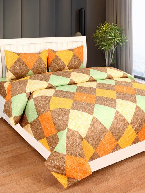 1 supersoft king size double bedsheet with 2 pillow covers - 17555024 - Very Small Image - 1