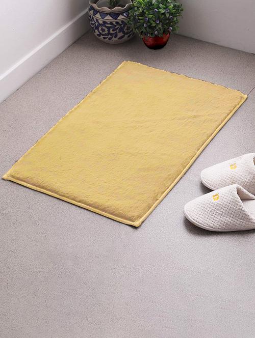 rebbit fur mat for living room, kids, pets and your home décor ( gold 40 x 60 ) - 17555262 - Very Small Image - 1