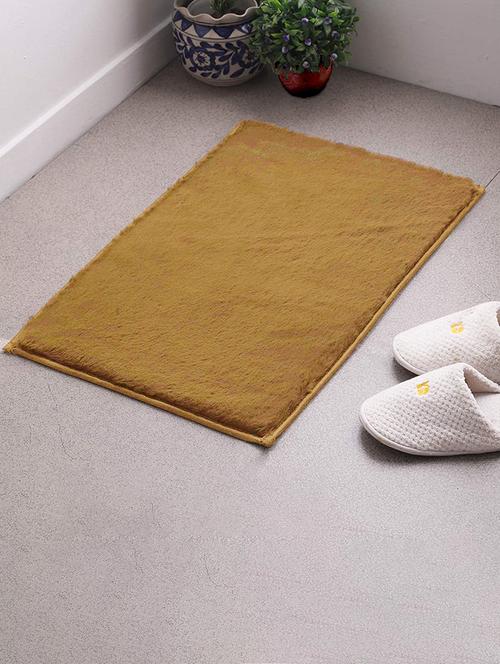rebbit fur mat for living room, kids, pets and your home décor ( mocka 40 x 60 ) - 17555264 - Very Small Image - 1