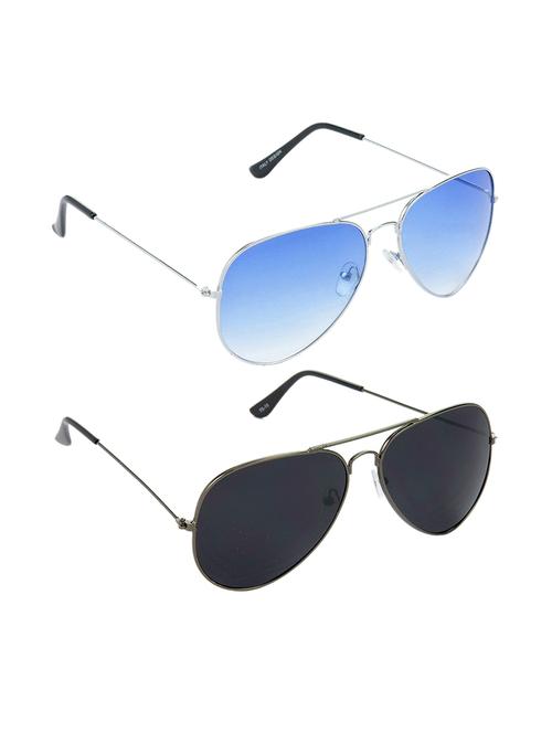 non polarized lens new stylish & eye protection sunglasses combo goggles latest model optical shades chasma for men & women - 17555980 - Very Small Image - 1