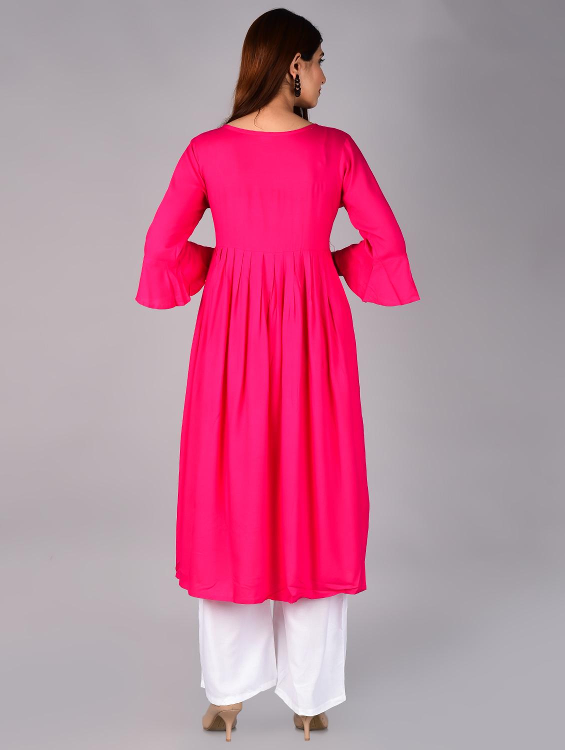 women's flared kurta - 17556487 - Standard Image - 3