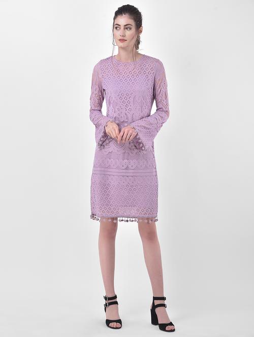 women's sheath self design dress - 17557233 - Very Small Image - 1