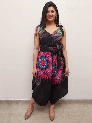 printed asymettric dress  - 17557307 - Very Small Image - 1