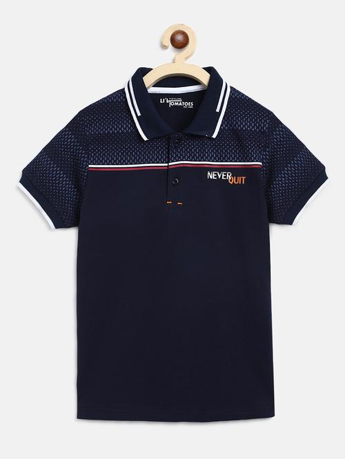 navy blue polo t-shirt  - 17562749 - Very Small Image - 1