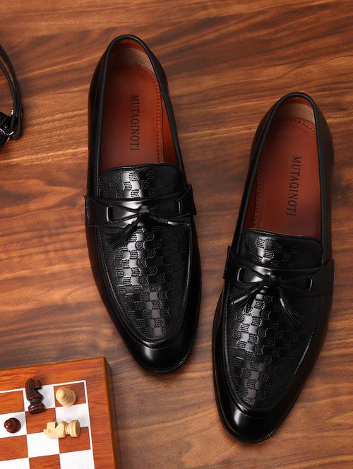 black patent leather slip on loafers - 17563349 - Very Small Image - 1