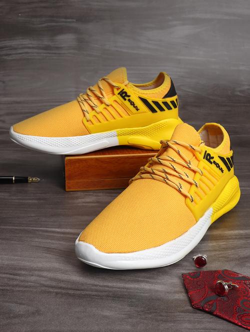 yellow lace up sport shoe - 17563358 - Very Small Image - 1