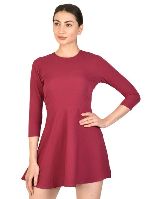 round neck flared dress  - 17563533 - Very Small Image - 1