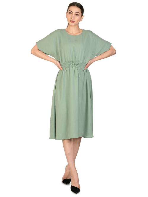 drawstring waist a-line dress  - 17563536 - Very Small Image - 1