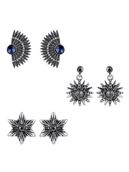 multi colored metal drop earrings - 17563820 - Very Small Image - 1