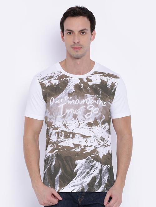 white printed t-shirt - 17564157 - Very Small Image - 1