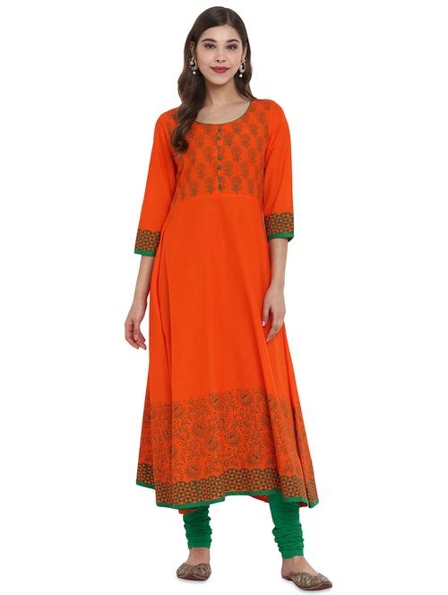 women's flared kurta - 17564499 - Very Small Image - 1