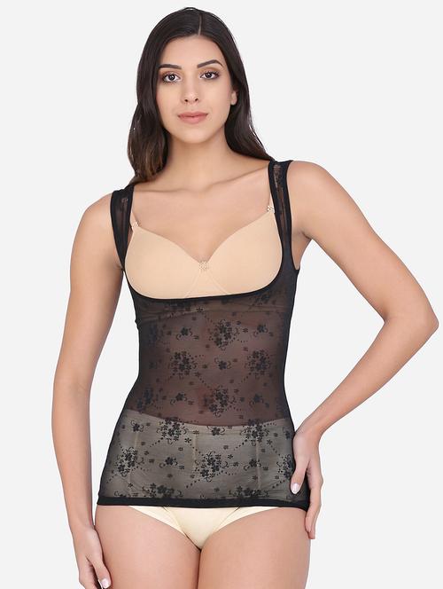 black poly spandex shaper camisoles shapewear - 17565658 - Very Small Image - 1