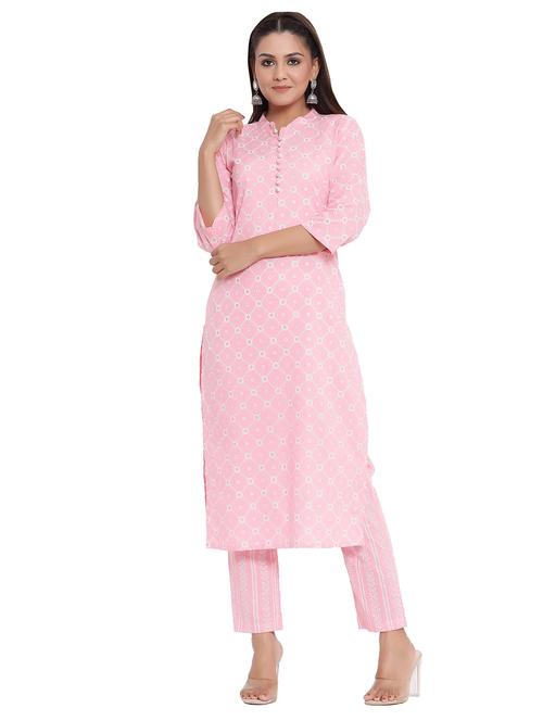 printed kurta pant set - 17566001 - Very Small Image - 1
