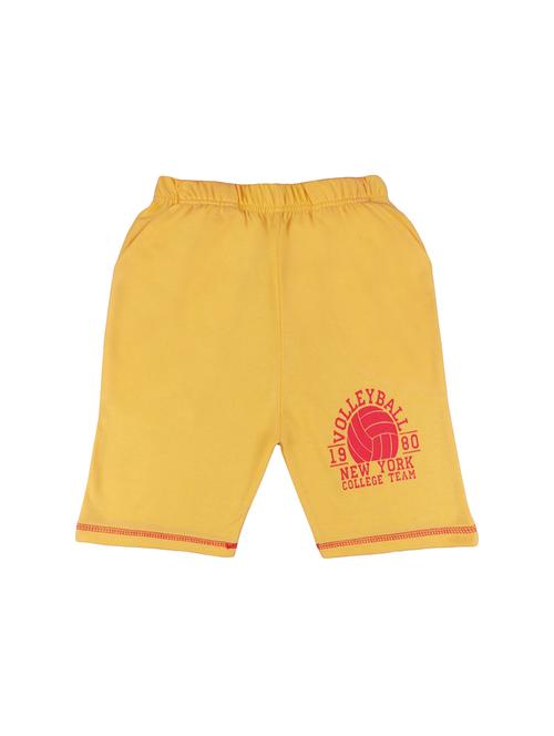yellow cotton shorts & three fourth - 17566431 - Very Small Image - 1