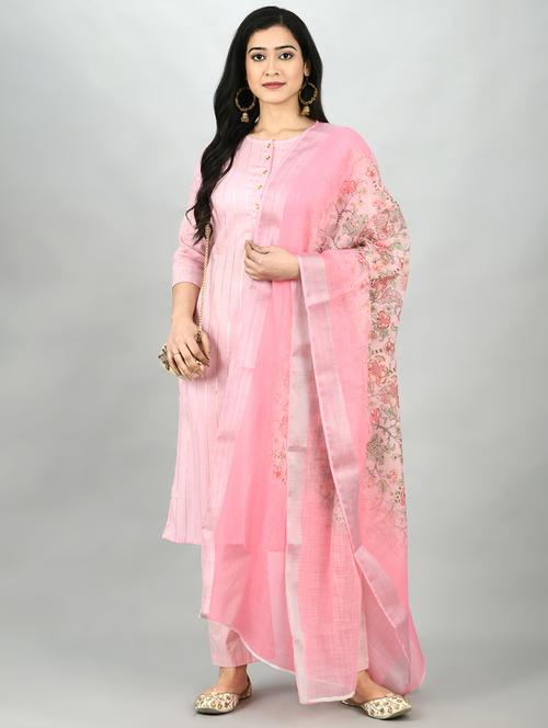 striped kurta pant set - 17566609 - Very Small Image - 1