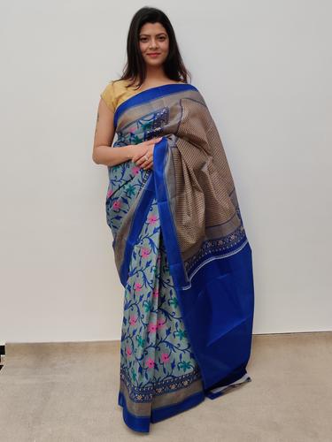 printed cotton silk saree  - 17566623 - Very Small Image - 1