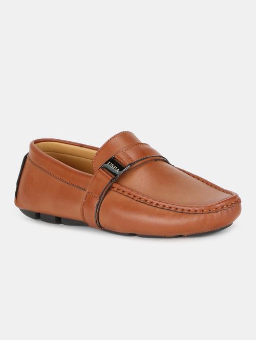 tan pu slip on loafers - 17566699 - Very Small Image - 1