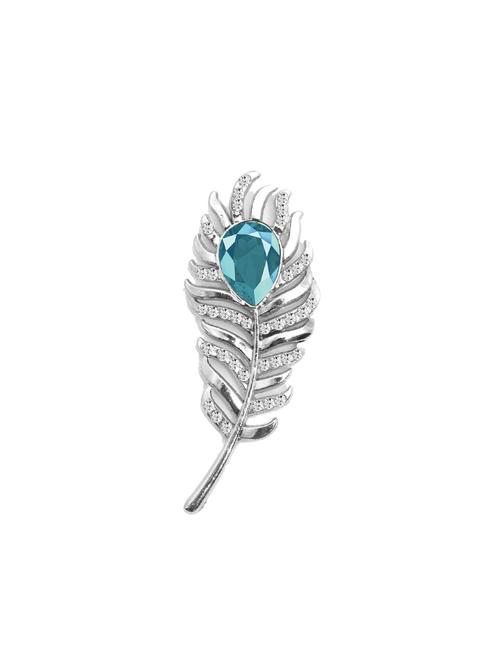 blue metal alloy brooch - 17566973 - Very Small Image - 1