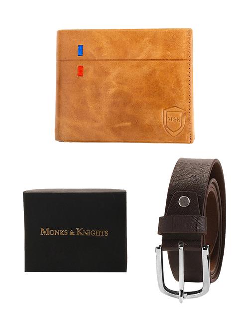 beige genuine leather gift combo - 17566982 - Very Small Image - 1