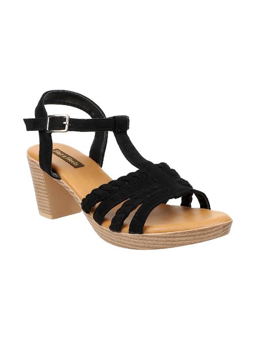 black suede ankle strap sandals - 17567955 - Very Small Image - 1