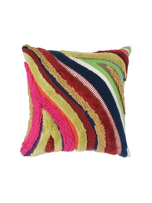 abstract design tufted colorful cushion cover - 17568992 - Very Small Image - 1