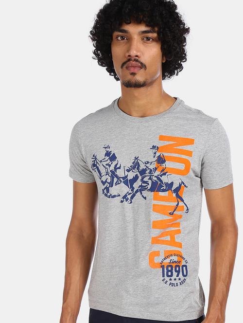 grey printed t-shirt - 17570013 - Very Small Image - 1