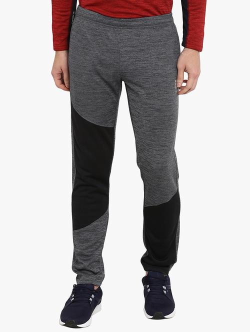 grey color block full length track pant - 17570397 - Very Small Image - 1