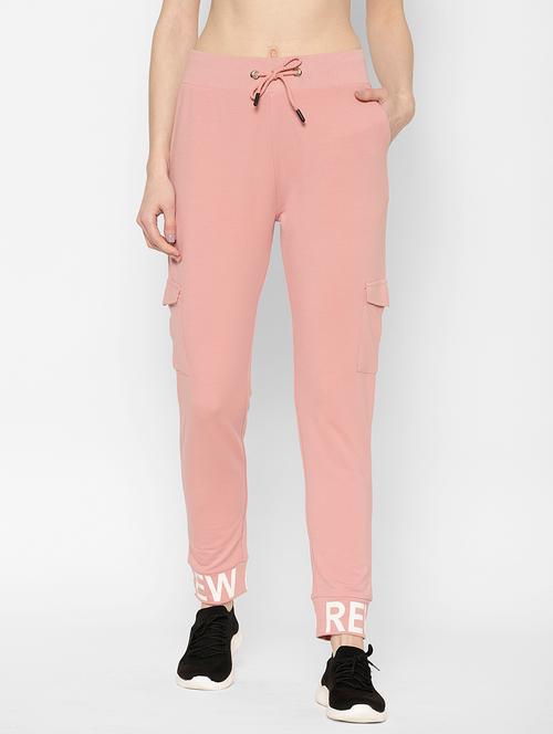 drawstring waist solid track pant - 17570675 - Very Small Image - 1