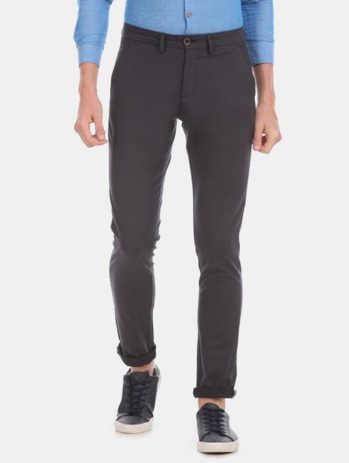 black solid chinos - 17571061 - Very Small Image - 1
