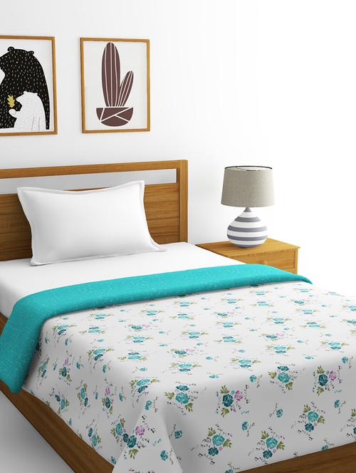 bianca 100% cotton muslin single dohar [with cotton flannel filling]-- gets softer on every wash -1pc set- (mezzo) floral - 17571132 - Very Small Image - 1