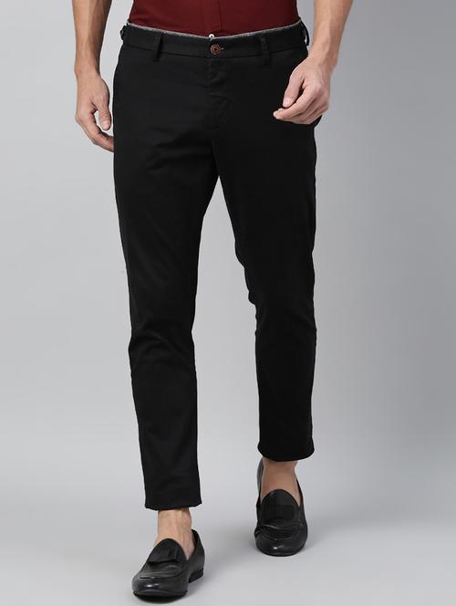 black solid chinos  - 17571167 - Very Small Image - 1